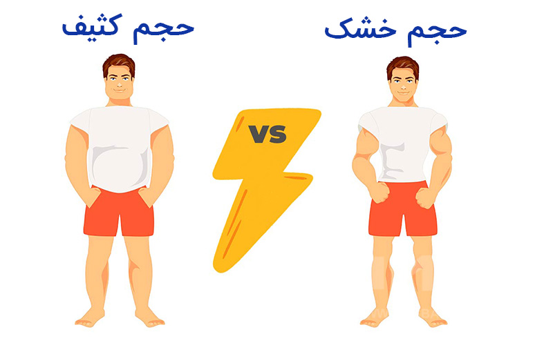 حجم کثیف در برابر حجم خشک